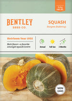 Squash, Buttercup Seed Packets garden seeds