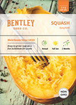 Squash, Spaghetti Seed Packets flower seeds