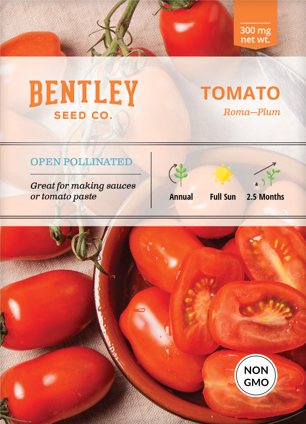 Tomato, Roma Seed Packets garden seeds