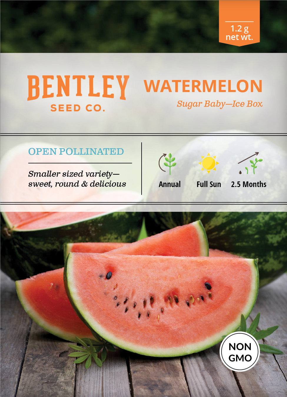 Watermelon, Sugar Baby Seed Packets seed packet