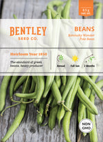 Beans, Kentucky Wonder Pole Bean Seed Packets seed packet