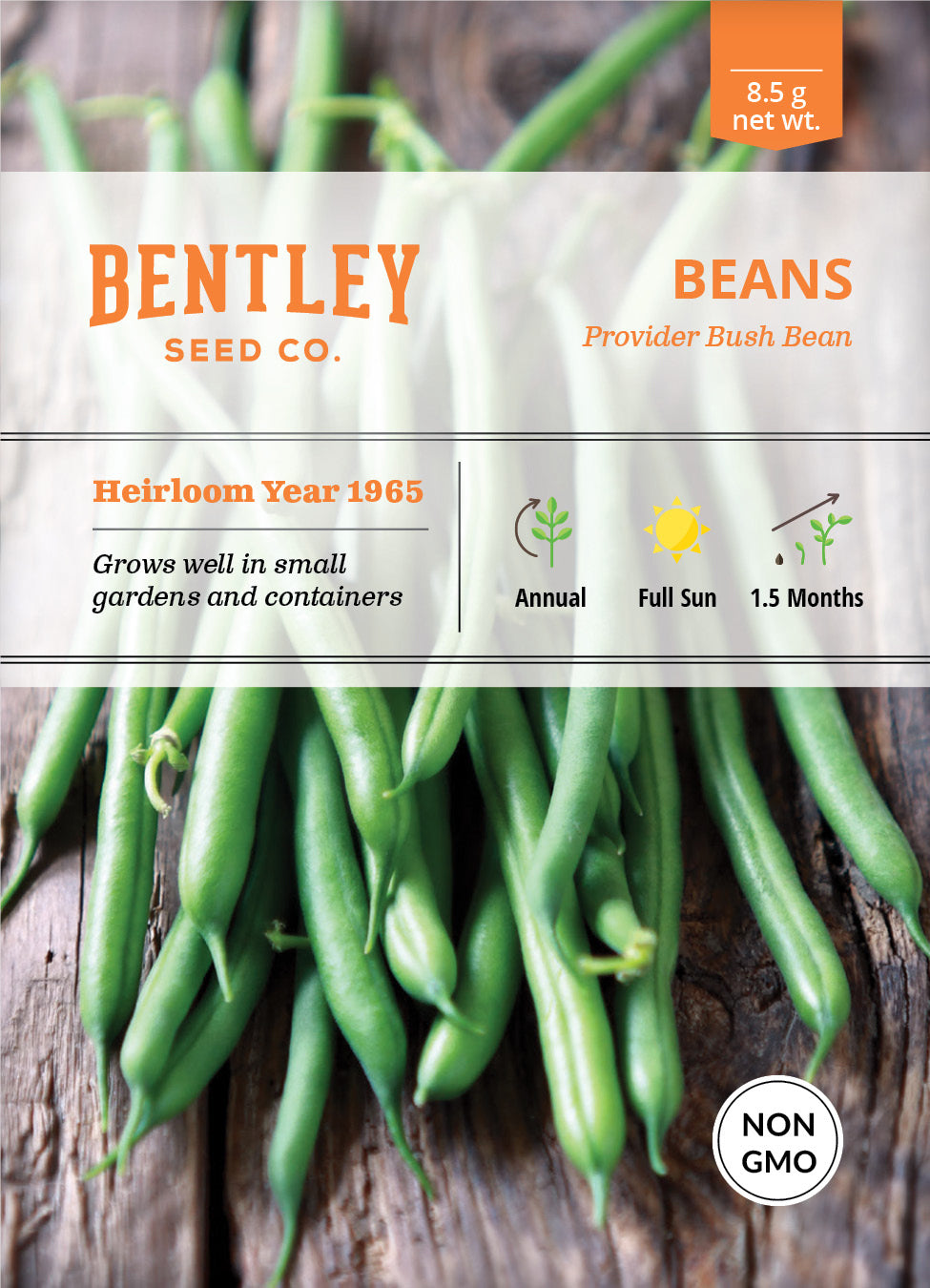 Beans, Provider Bush Bean Seed Packets seed packet