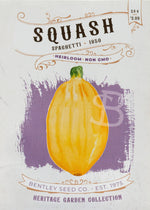 Squash-Spaghetti 1850, front of seed packet