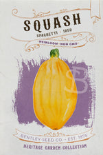Squash-Spaghetti 1850, front of seed packet