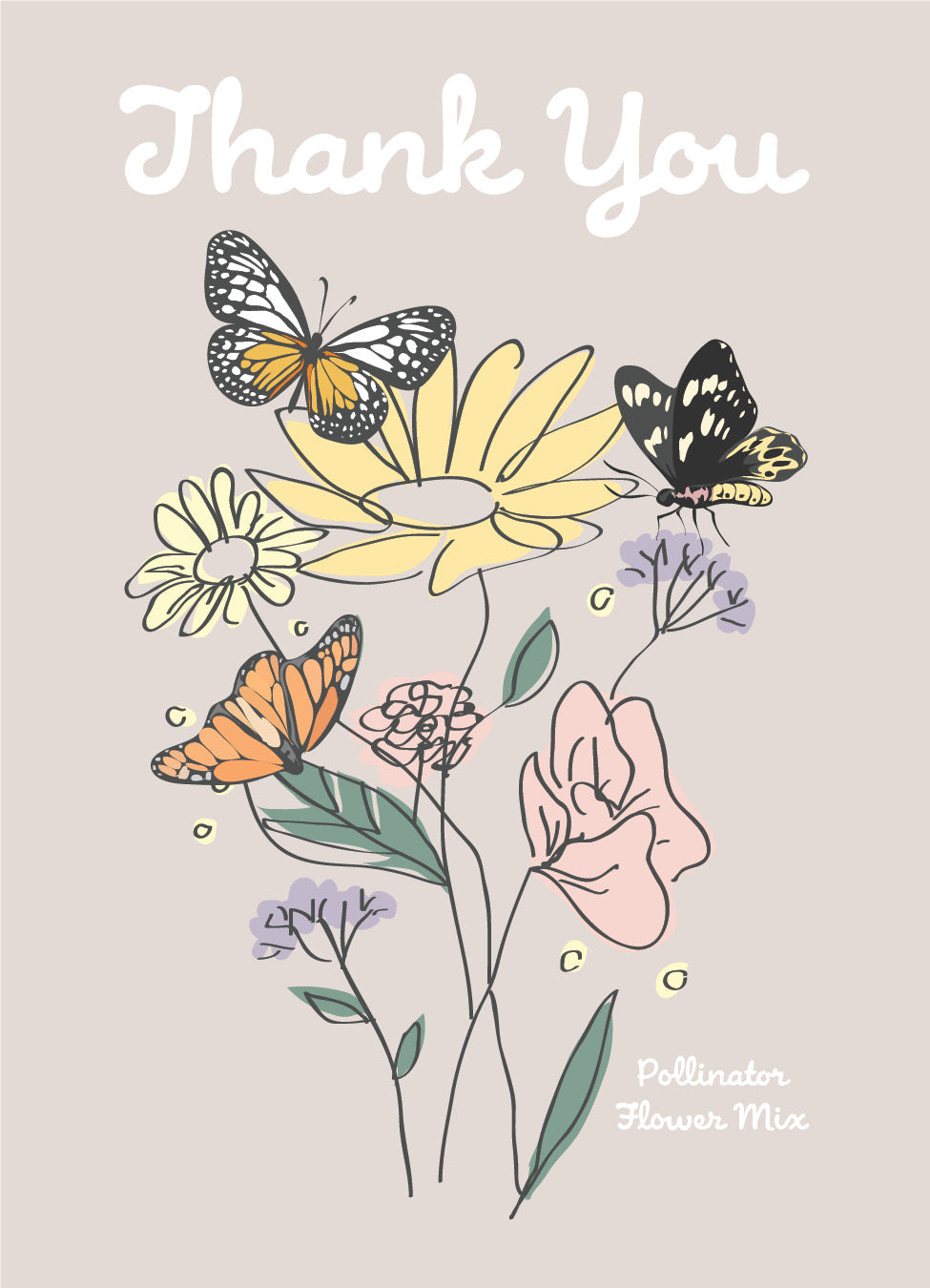 Thank You Butterfly seed packet