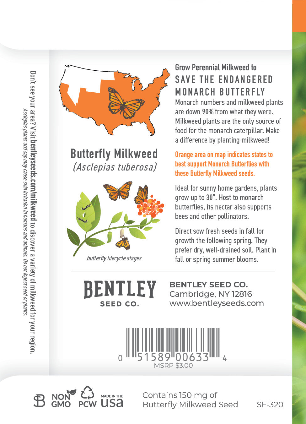 Regional Help The Butterflies seed packet