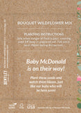 Custom Seed Packets: "Oh Baby" Bouquet Flower Seed Favor - Bentley Seeds