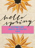 Custom Seed Packets - Hello Spring All Sorts Sunflower Mix - Bentley Seeds