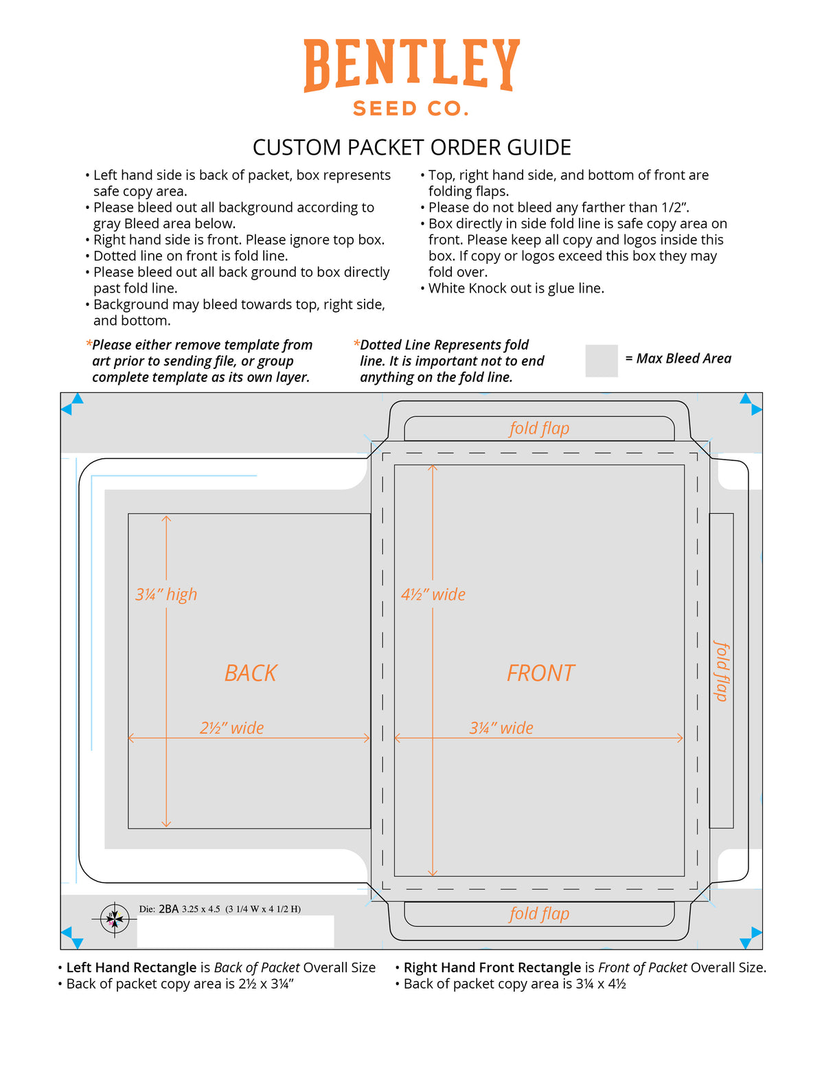 Full Custom Packet flower seeds