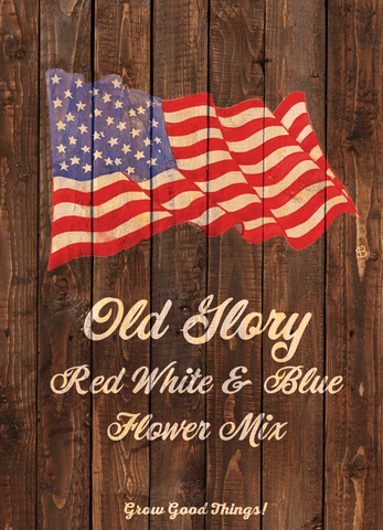 Old Glory Red White & Blue Flower Mix in "Rustic" - Bentley Seeds