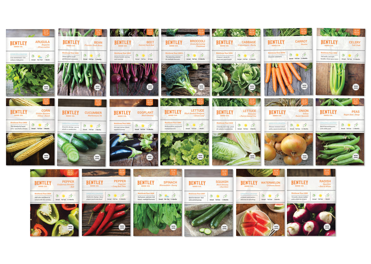 Top 20 Vegetable Seed Packets flower seeds