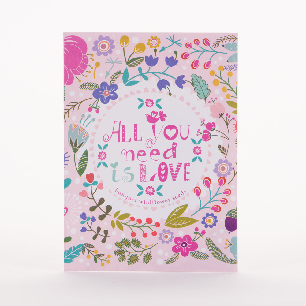 All You Need is Love (Fun)- Wildflower Seed Packets seed packet