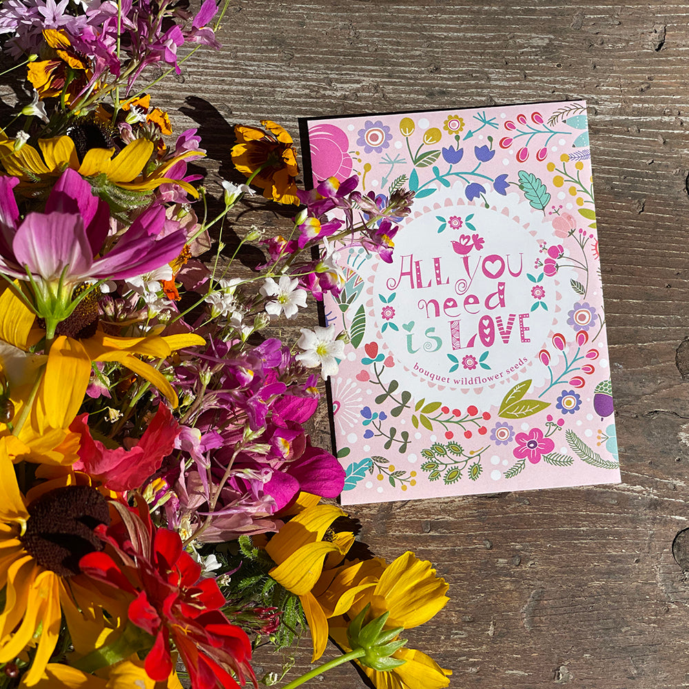 All You Need is Love (Fun)- Wildflower Seed Packets seed packet