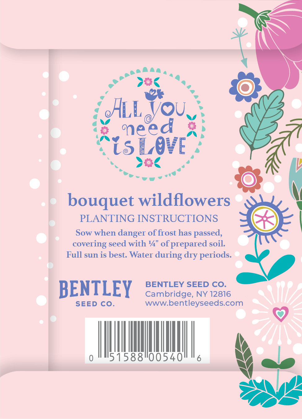 All You Need is Love (Fun)- Wildflower Seed Packets seed packet