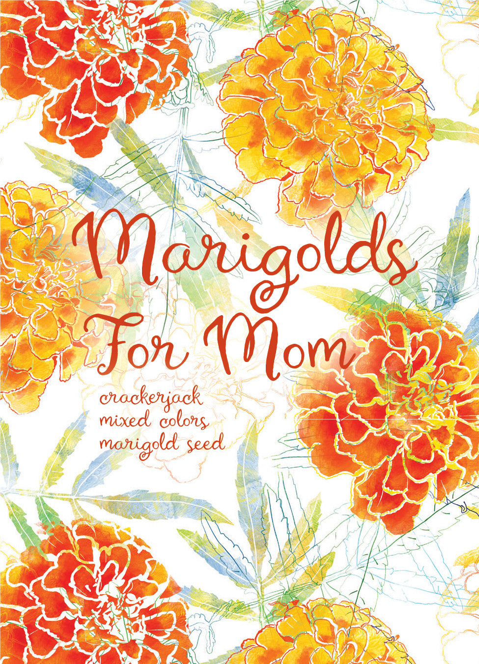 Marigolds for Mom Mother's Day flower seeds
