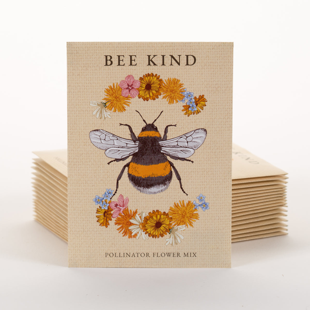 250 Piece Pollinator Favor Seed Packet Retail POS Corrugated Display seed packet