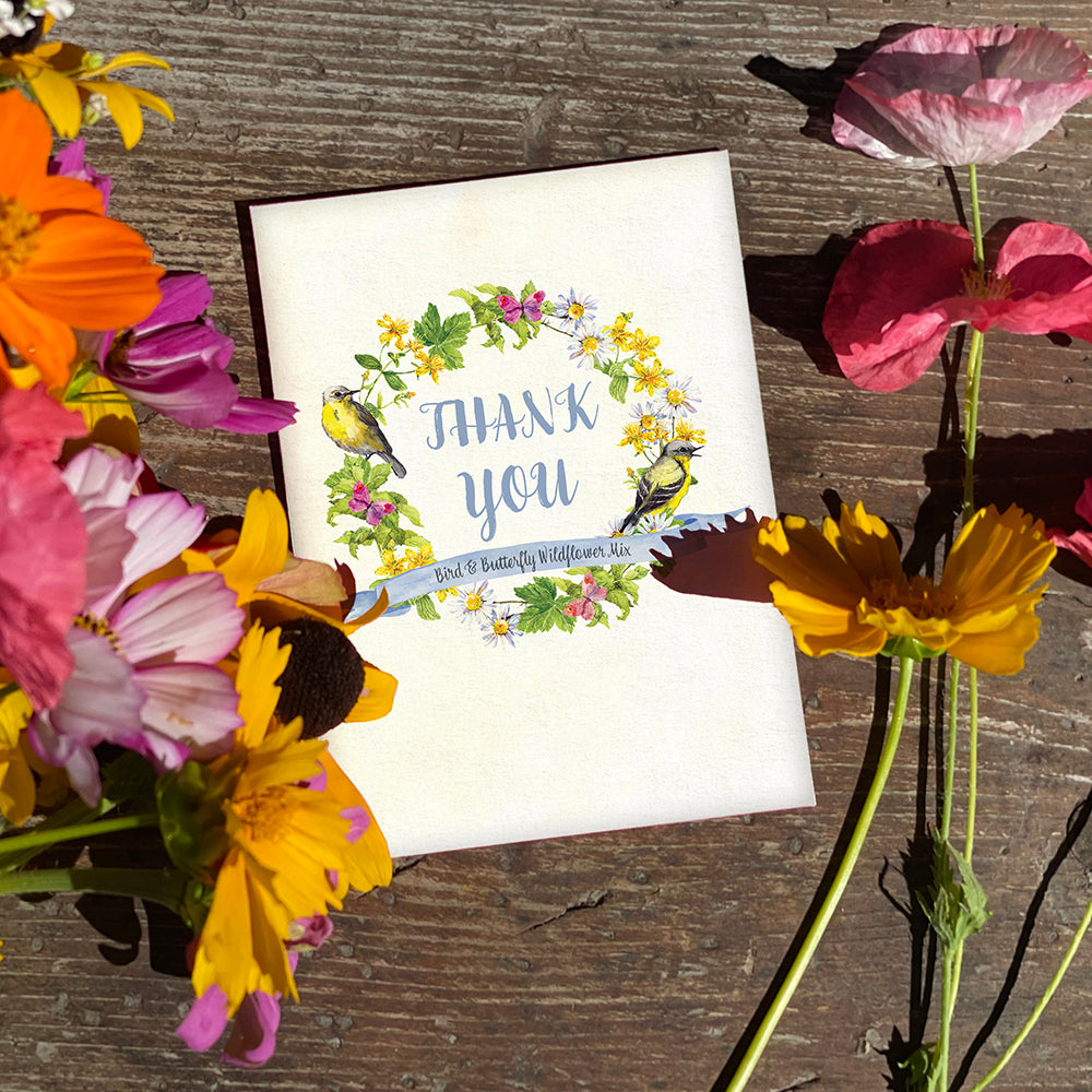 Thank You Bird Wreath flower seeds