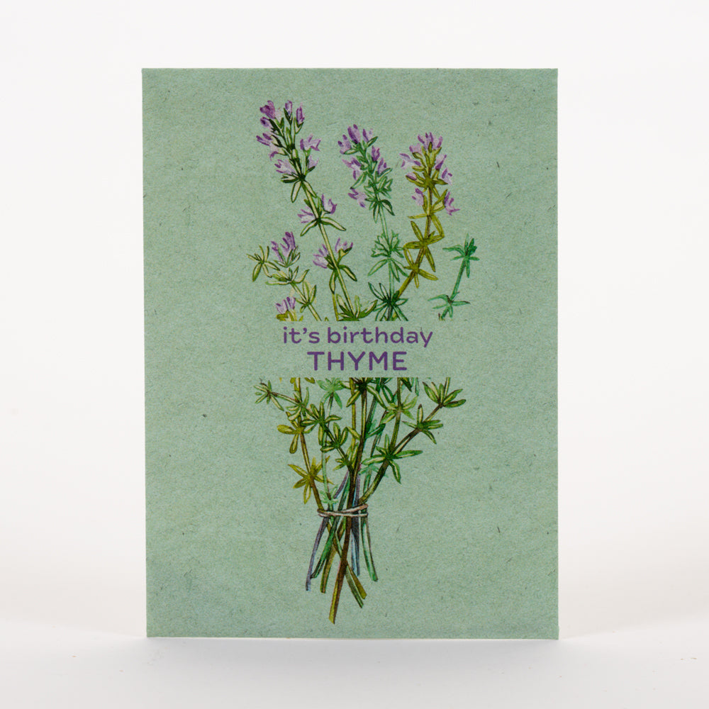 It's Birthday Thyme seed packet