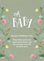 Oh Baby Baby Shower Sage Green seed packet