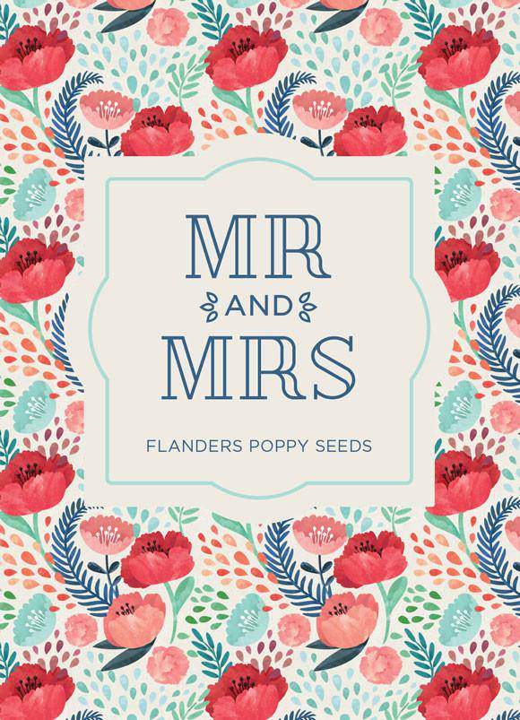 Mr. and Mrs. Wedding garden seeds