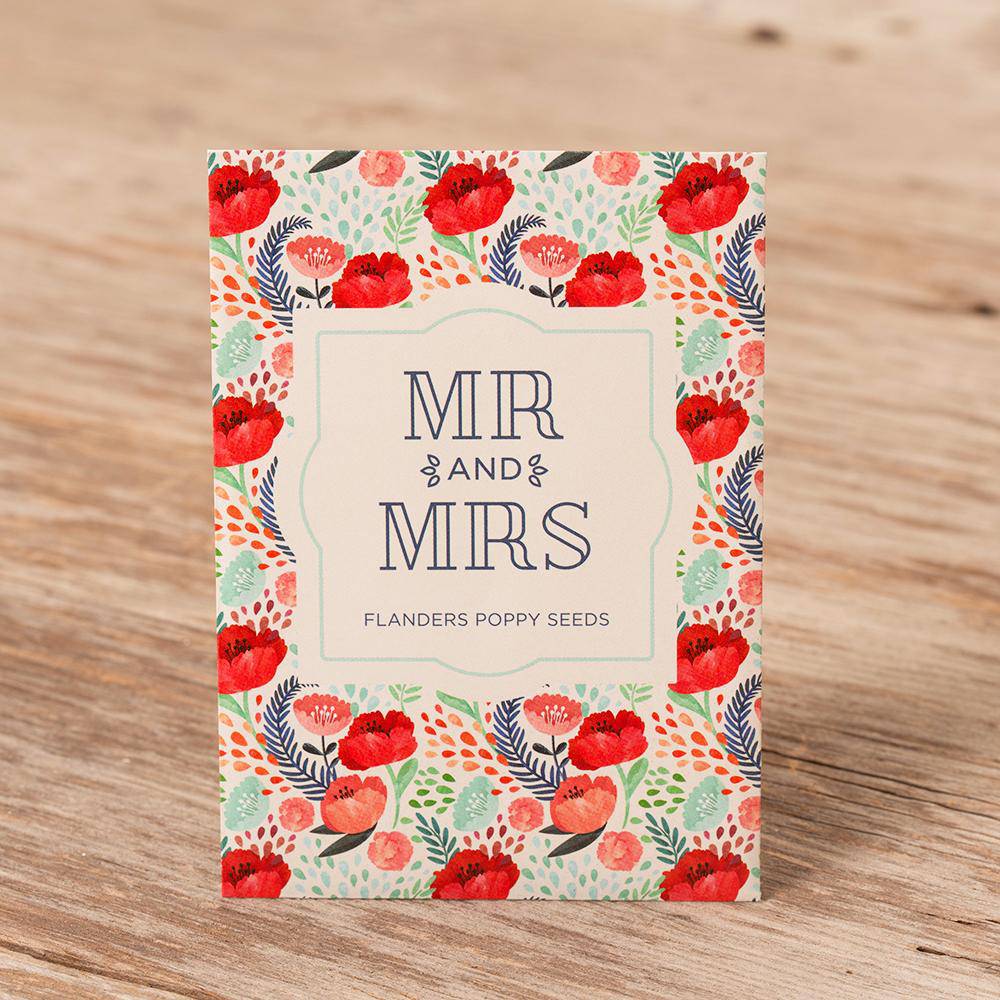 Mr. and Mrs. Wedding garden seeds