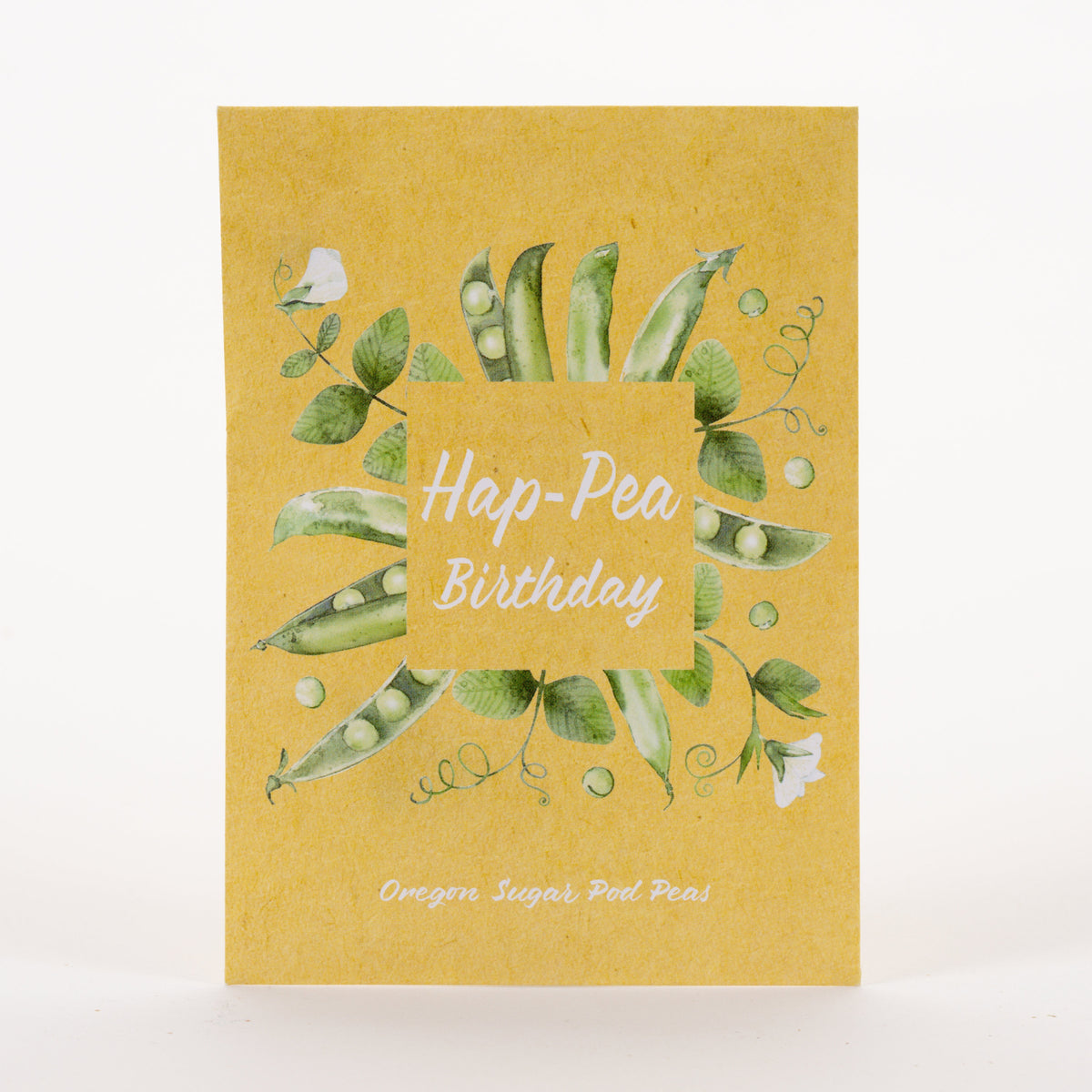 Hap-Pea Birthday seed packet