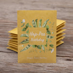 Hap-Pea Birthday seed packet
