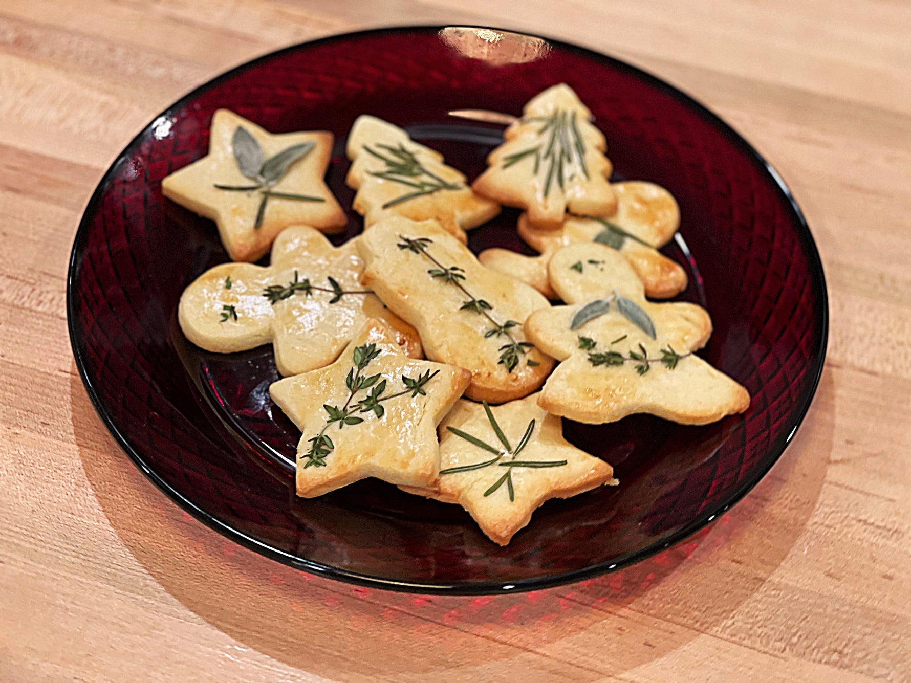 Sweet and Savory Herbed Shortbreads