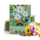 Thank You Today Everyday - Pollinator Flower Mix Seed Packets - Bentley Seeds