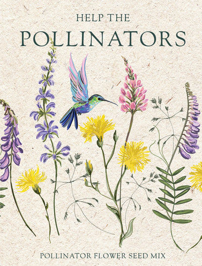 Help Pollinators Kraft Hummingbird seed packet