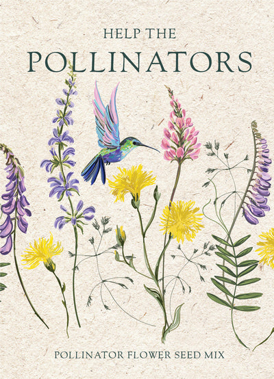 Help Pollinators Kraft Hummingbird seed packet