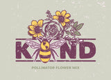 Be Kind - Horizontal - Pollinator Flower Mix Seed Packets