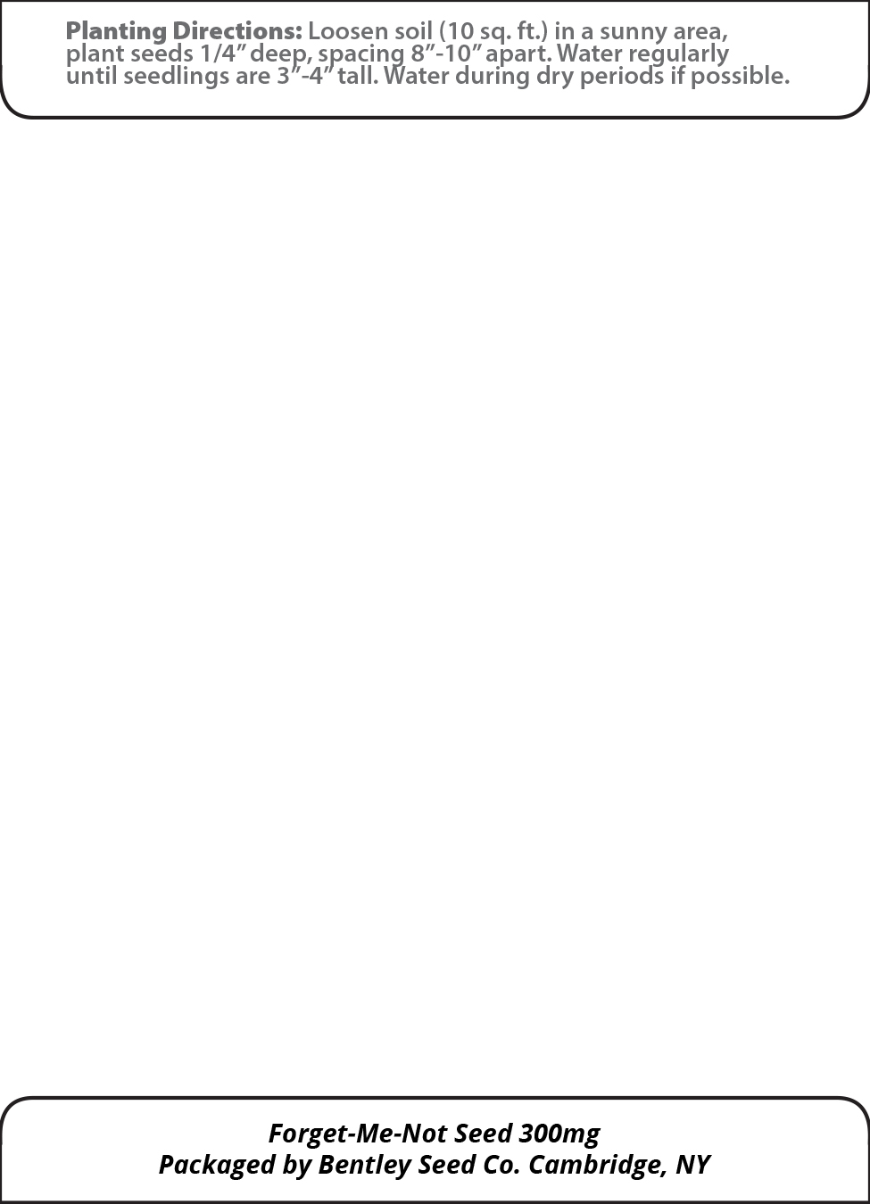 Custom Corporate Wildflower Seeds - Blank