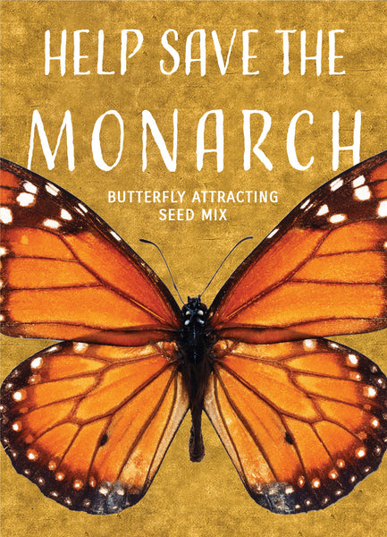 "Help Save the Monarch" Butterfly Wildflower Seed Favor - Bentley Seeds