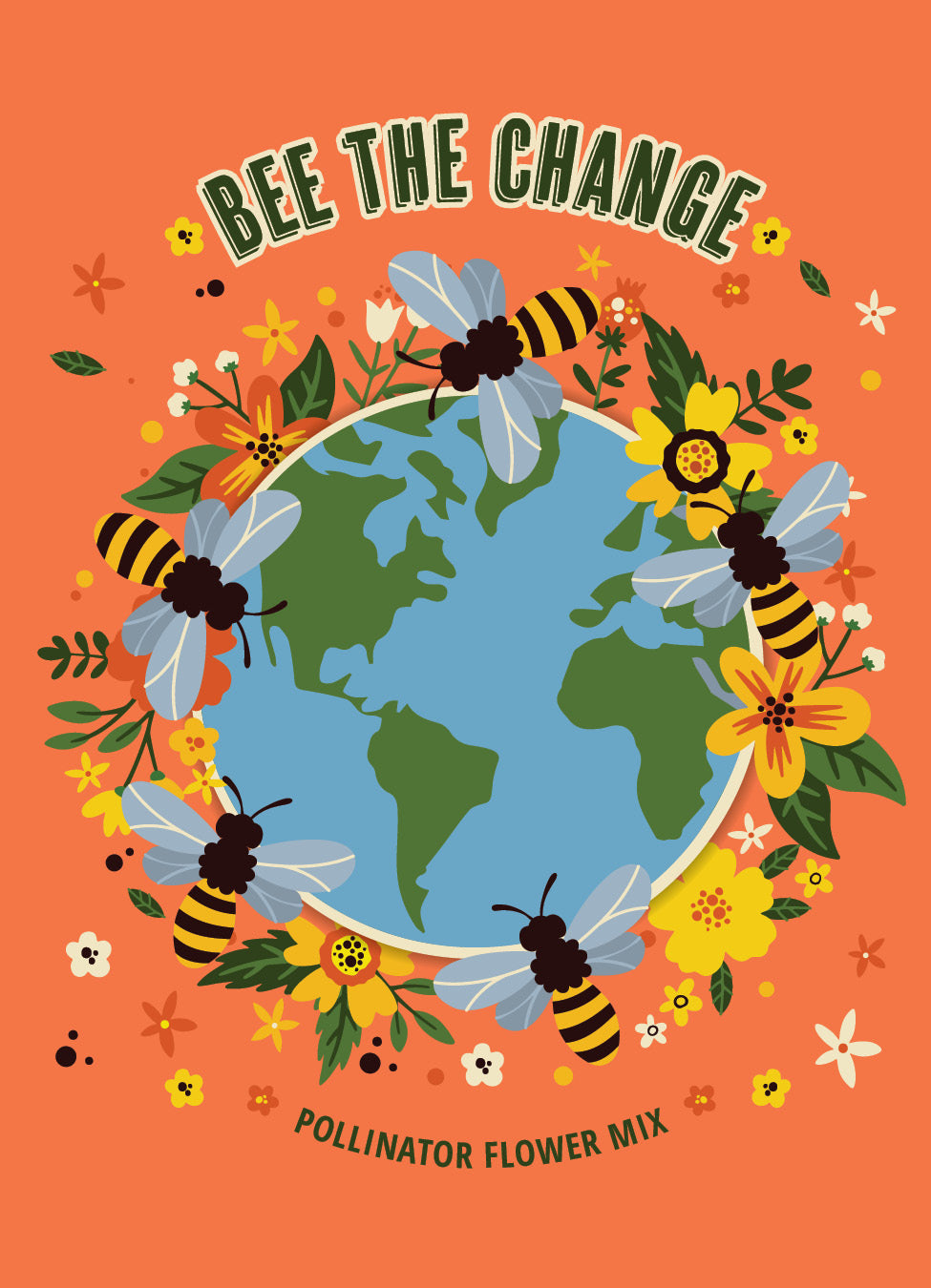 Bee The Change - Pollinator Flower Mix Seed Packets