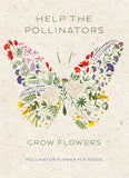 Help Pollinators Kraft Butterfly - Pollinator Flower Seed Mix Packets - Bentley Seeds