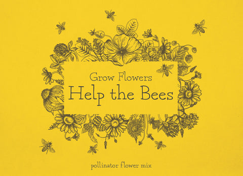 Grow Flowers Help the Bees - Pollinator Flower Seed Mix Packets - Bentley Seeds