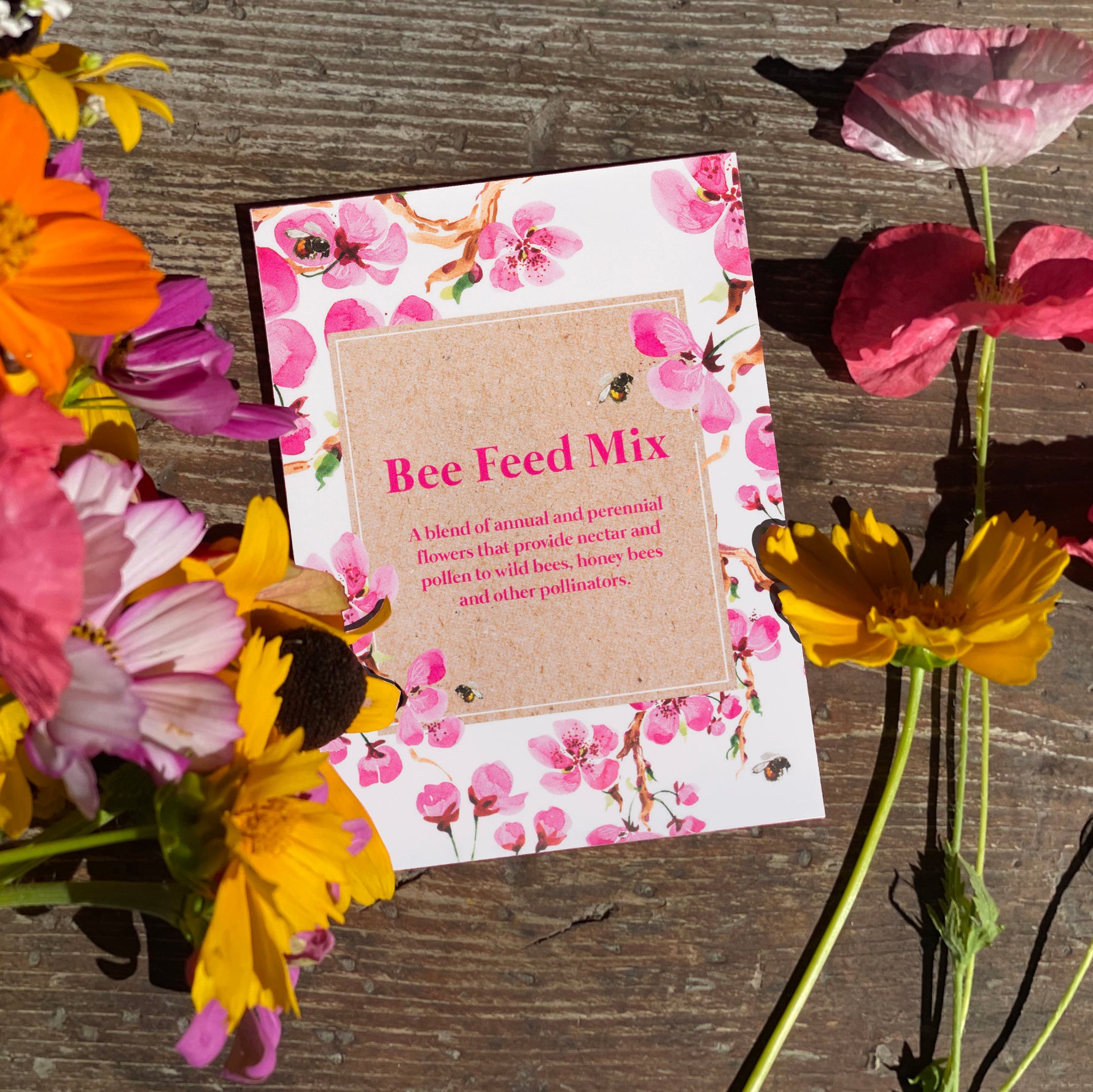 bee friendly wildflower seeds Bee Feed - Wildflower Seed Packets