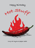 Happy Birthday - Hot Stuff - Cayenne Pepper Seed Packets