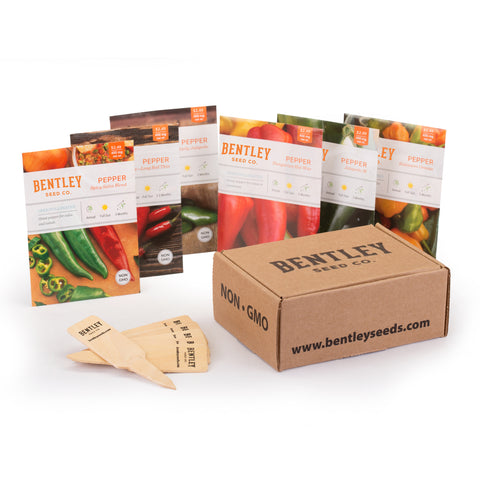 HOT Peppers Seed Packet Kit - Bentley Seeds