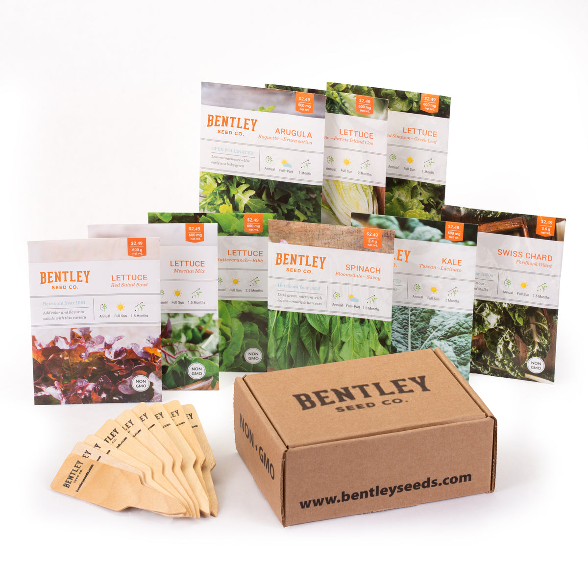 Salad Greens Seed Packet seed packet