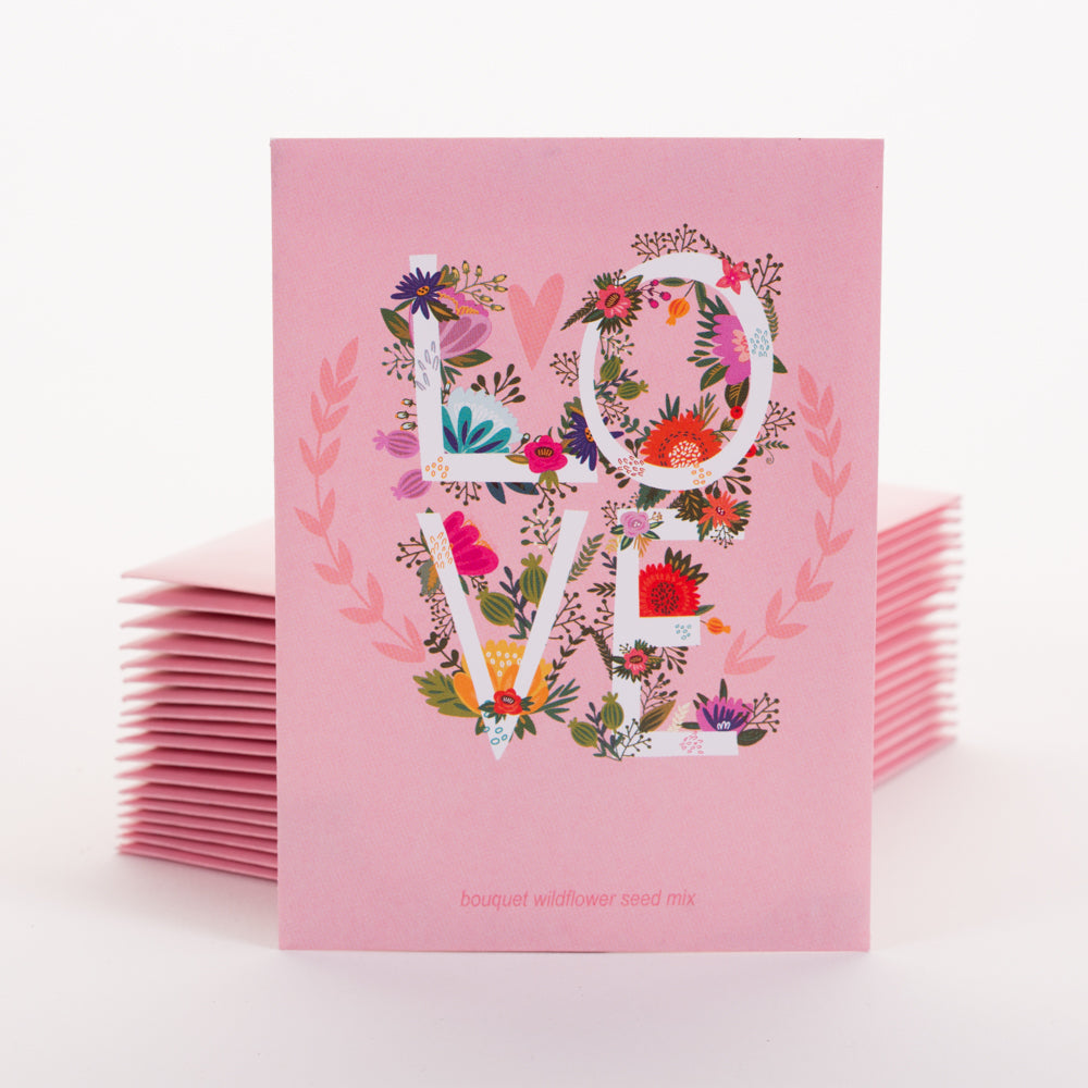 flower seed greeting cards Bulk 500 Piece Assorted Special Occasion Favor Seed Seed Packet Cards