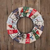 20 Piece Holiday Christmas Seed Packet Wreath