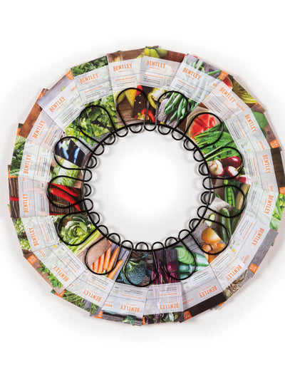 20 Piece Vegetable Seed Packet Wreath flower seeds