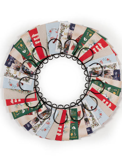40 Piece Holiday Christmas Seed Packet Wreath flower seeds