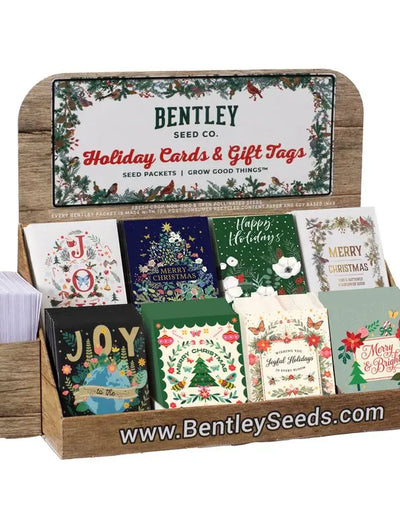 125 Piece Holiday Christmas Favor Seed Packet Retail POS Corrugated