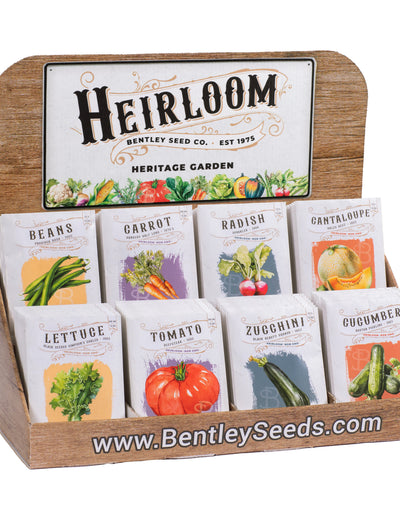 250 Piece Heritage Heirloom Vegetable Seed Packet Retail POS Corrugated Display – Flower Seed Packet