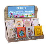 250 Piece Bee Favor Seed Packet Retail POS Corrugated Display - Bentley Seeds - A Card & Flowers all in one