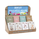 250 Baby Seed Favor Packet Display - Bentley Seeds - A Card & Flowers All in One