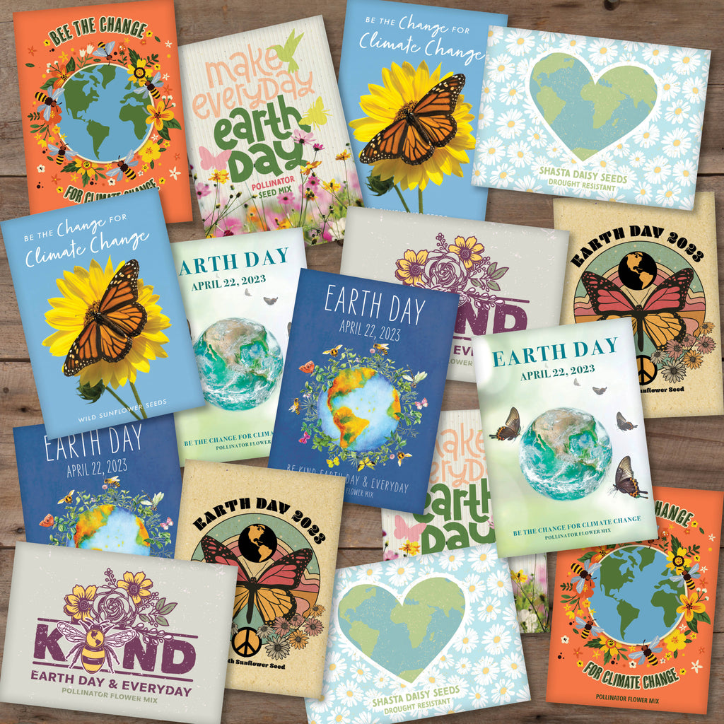 Bulk 250 Piece Earth Day Special Occasion Favor Seed Bulk Seed Packet Cards